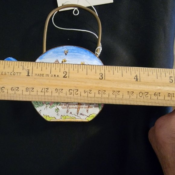 Vintage Miniature Enamel on Copper Teapot - 3 Cat Design - Empress Arts Ltd. - Picture 12 of 16